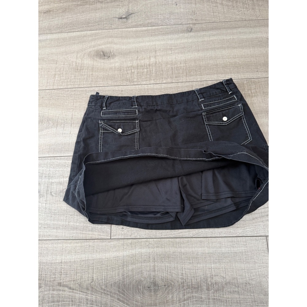 Bianca Nygard Weekend Black Contrast Stitch Cargo Skort Womens Size 16 90178285 - Picture 2 of 7